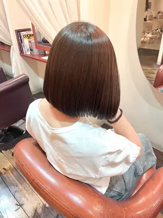 ミディアム カラー パーマ 桂 琴美のヘアスタイル