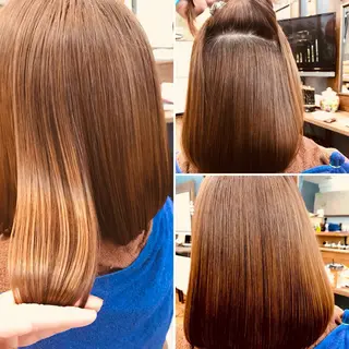 セミロング 縮毛矯正専門店 FUNNYのヘアスタイル