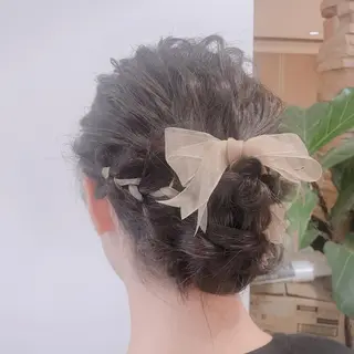 セミロング 顔周りの垢抜けヘア 立山愛梨のヘアスタイル