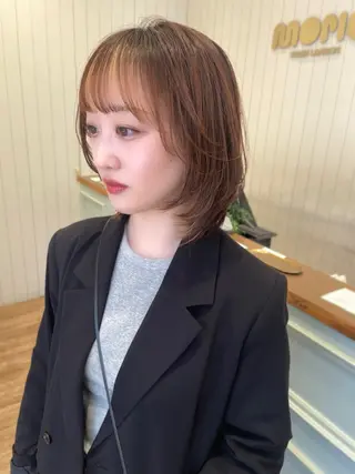 ミディアム レイヤー／大宮／韓国 🤍AYA🤍のヘアスタイル