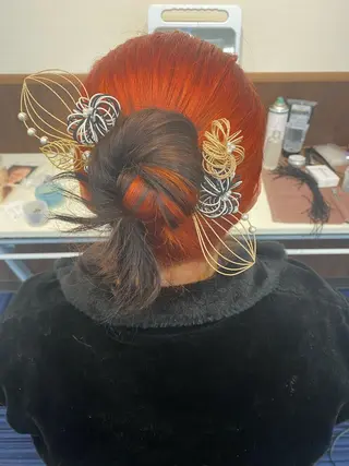 セミロング ヘアアレンジ Hiroshi ヒロシのヘアスタイル