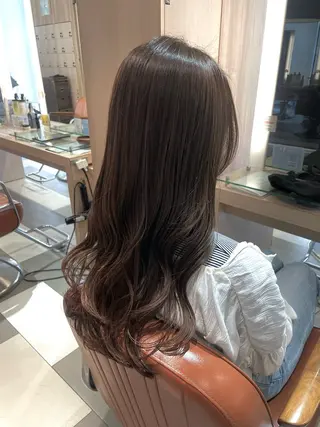 セミロング カラー 青沼夏未/オリーブ/ 寒色カラーのヘアスタイル