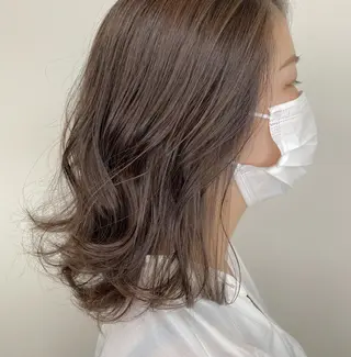 ミディアム カラー 【透明感、艶髪】西村 有司のヘアスタイル