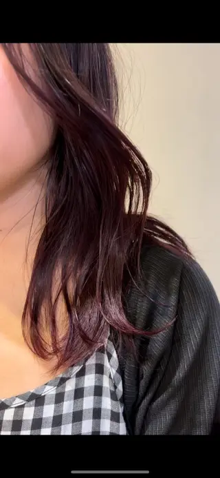 セミロング カラー オリーブ🎶アッシュ グレージュちひろ🧸のヘアスタイル