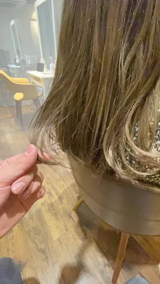 セミロング ヒラヤマ ユウスケのヘアスタイル