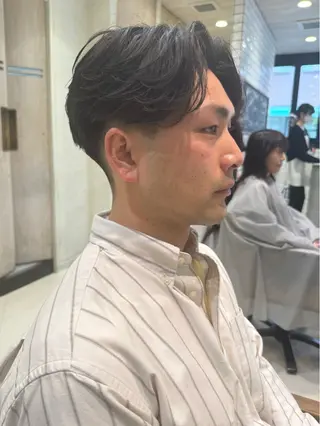 ショート パーマ メンズ フェザー/ニュアンス パーマ/ryutoのヘアスタイル