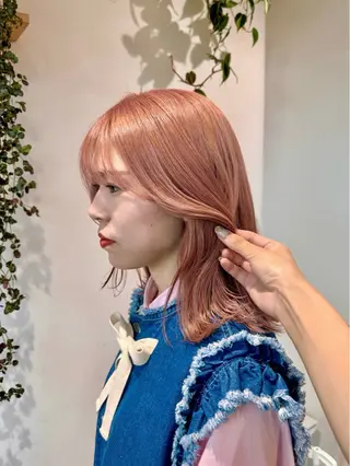 ミディアム カラー 𝙎𝙚𝙞𝙧𝙖 ☆カット/パーマのヘアスタイル