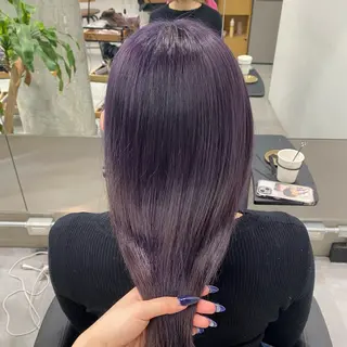 ロング カラー Runa/大人 かわいいハイトーンのヘアスタイル