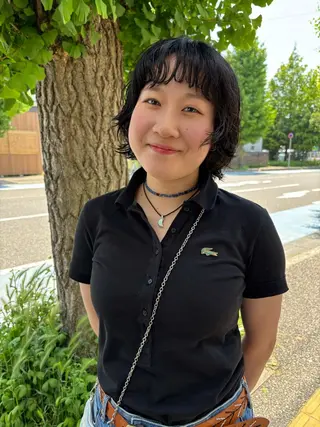 ショート パーマ 小日向 沙織のヘアスタイル