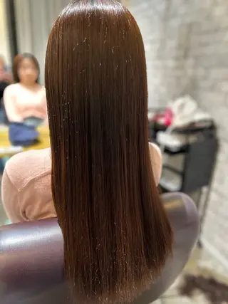 ロング 縮毛矯正／レイヤー／ 🌼mizukiのヘアスタイル