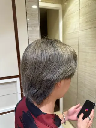 カラー メンズ SANA/ツヤカラー /カット大船のヘアスタイル