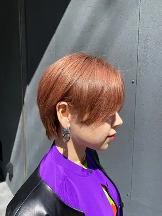 ショート カラー マンツーマン女性 美容師 奏のヘアスタイル