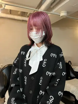 ミディアム カラー mizuho🐈⬛ 艶髪¦ダークトーンのヘアスタイル
