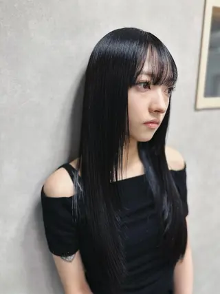 ロング カラー 髪質改善/縮毛矯正 /レイヤー岡部のヘアスタイル