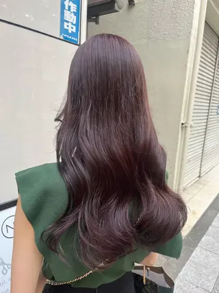 ロング カラー 柔らかオリーブ🌿 HIMARI🌻のヘアスタイル