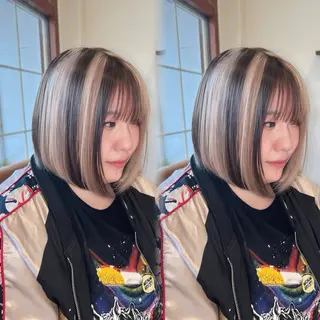 ショート カラー 透明感カラー×レイヤ ー🧊横田 冴のヘアスタイル