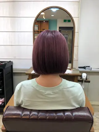 ショート 髪質改善個室サロン' 白髪ぼかし・縮毛矯正のヘアスタイル