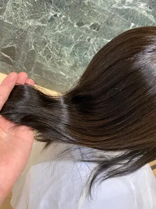 セミロング タナカ レイヤのヘアスタイル
