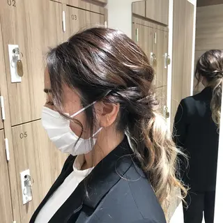 ロング ヘアアレンジ ヘアセット/メンズ パーマChihoのヘアスタイル