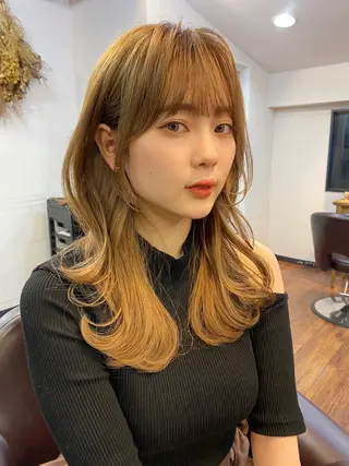 ミディアム カラー 似合わせレイヤー 🇰🇷荒木洋文のヘアスタイル