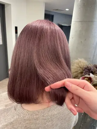 ミディアム ♡似合わせハイトーン ♡maiのヘアスタイル