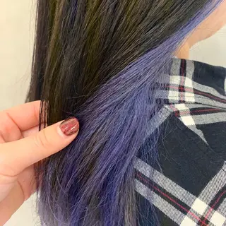 セミロング カラー ︎︎🧸 ユリ ︎︎🧸のヘアスタイル