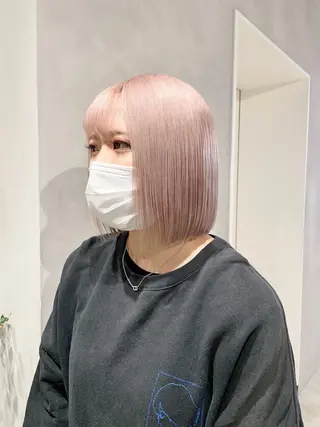 ショート カラー ハイトーン×レイヤー ／遠藤将太のヘアスタイル