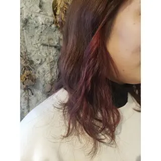 ロング カラー ヘアアレンジ 井尻 柚都歩のヘアスタイル