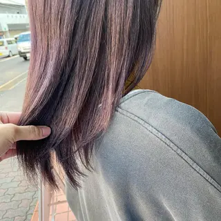 セミロング カラー ボブ/マンツーマン ミヒラケイタのヘアスタイル