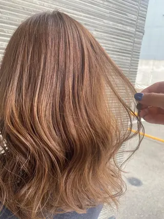 ミディアム カラー 透明感カラー 天羅のヘアスタイル