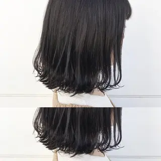 ミディアム カラー 嶋佐 昌大 シマサマオのヘアスタイル
