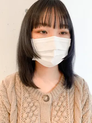 ミディアム カラー ヘアアレンジ yuka .のヘアスタイル