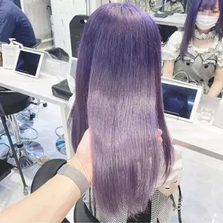 ロング カラー ヘアアレンジ TAKUMAブリーチ /切りっぱなし🪽のヘアスタイル