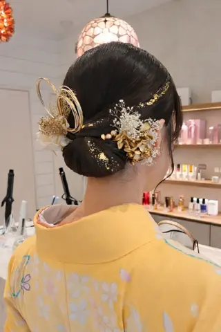 ヘアアレンジ ＭＩＹＵ/透明感 渋谷/ベージュカラーのヘアスタイル