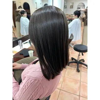 ミディアム カラー ヘアアレンジ 🦋エクステ/透明感 カラー🦋宮川莉央のヘアスタイル