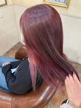 カラー 岩谷/ブリーチ 🪽透明感カラーのヘアスタイル