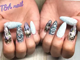 ロング ネイル T&A nailのネイルデザイン