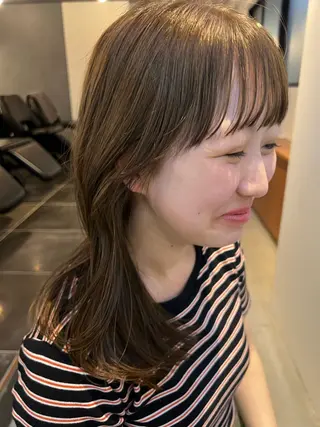 ミディアム カラー 三谷はるな /名古屋/本山のヘアスタイル