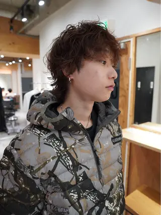 ショート パーマ メンズ YOHEI【メンズ/ パーマ/メンズ特化】のヘアスタイル