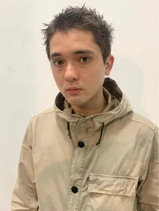 ショート メンズ 朝がラクになるパーマ トウバルタイキのヘアスタイル