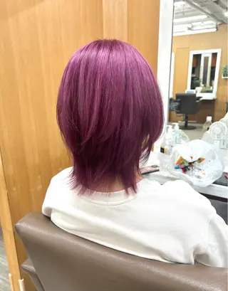 ミディアム カラー 透明感カラー/ イルミナカラーヒロキのヘアスタイル