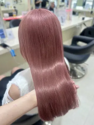 カラー 儚い天使のピンク 優音 🎀🤍のヘアスタイル