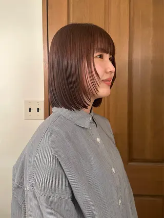 ミディアム カラー ハシヅメ キョウカのヘアスタイル