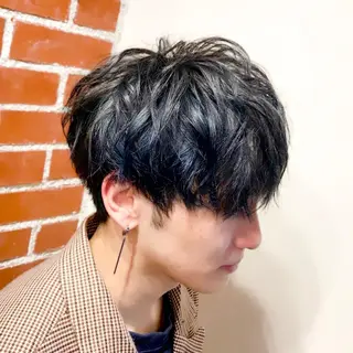 ショート カラー メンズ ハイトーン×レイヤー /遠藤将太のヘアスタイル