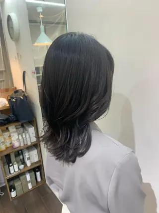 ミディアム デジタルパーマ🫧 韓国風ヘア🫧サクラのヘアスタイル