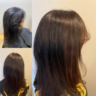 ミディアム くせ改善師 髪質改善師ゴトウのヘアスタイル