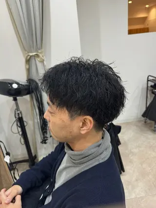 ショート パーマ メンズ 髪質改善/縮毛矯正 /メンズパーマ川田のヘアスタイル