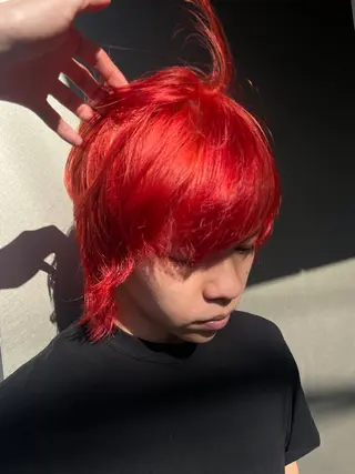 ショート カラー メンズ 吉田一輝 外国人パーマのヘアスタイル