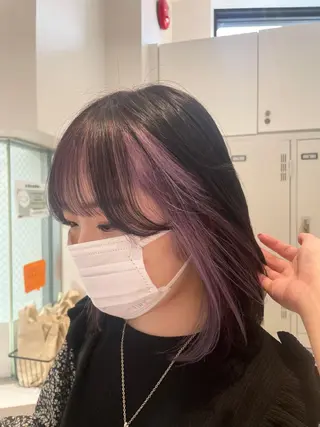 セミロング カラー レイヤーカット 🌺RYOKOのヘアスタイル