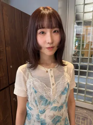 ミディアム カラー 画 kirikaのヘアスタイル